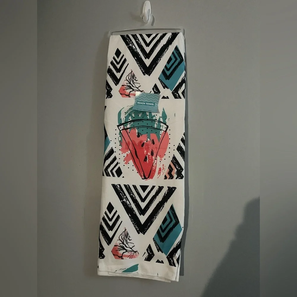 Watermelon Beach Towel 30” x 80”NWT